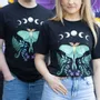 Homewear - Luna Moth Unisex T-shirt Size S - SOMETHING DIFFERENT WHOLESALE