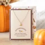 Jewelry - Pumpkin Necklace on Greeting Card - SOMETHING DIFFERENT WHOLESALE