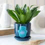 Flower pots - Hand of Hamsa Ceramic Plant Pot - SOMETHING DIFFERENT WHOLESALE