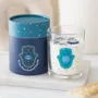 Decorative objects - Hand of Hamsa White Rose Candle with Crystals - SOMETHING DIFFERENT WHOLESALE