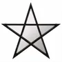 Miroirs - Miroir pentagramme à cadre noir - SOMETHING DIFFERENT WHOLESALE