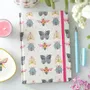 Stationery - Floral Bug Print A5 Notebook - SOMETHING DIFFERENT WHOLESALE