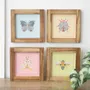 Decorative objects - Set of 4 Floral Bug Framed Wall Art Prints - SOMETHING DIFFERENT WHOLESALE