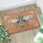 Rugs - Natural Floral Bee Doormat - SOMETHING DIFFERENT WHOLESALE