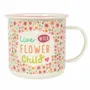 Mugs - Flower Child Enamel Mug - SOMETHING DIFFERENT WHOLESALE