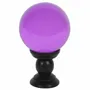 Guirlandes et boules de Noël - Grande boule de cristal violette sur support - SOMETHING DIFFERENT WHOLESALE