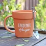 Mugs - Gardener of the Year Pot Mug and Shovel Spoon - SOMETHING DIFFERENT WHOLESALE