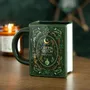 Mugs - Green Witch Book Shaped Mug - SOMETHING DIFFERENT WHOLESALE