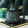 Mugs - Bad Witch Lidded Mug with Spoon - SOMETHING DIFFERENT WHOLESALE