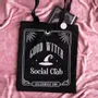 Bags and backpacks - Good Witch Social Club Polycotton Tote Bag with Pin Badge - SOMETHING DIFFERENT WHOLESALE