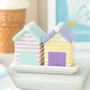 Placemats - Pastel Beach Hut Salt and Pepper Shakers - SOMETHING DIFFERENT WHOLESALE
