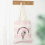 Bags and backpacks - Pink Scoops & Smiles Club Polycotton Tote Bag - SOMETHING DIFFERENT WHOLESALE