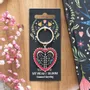 Decorative objects - Folk Heart Keyring - SOMETHING DIFFERENT WHOLESALE
