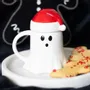 Mugs - Ghost Shaped Mug with Santa Hat Lid - SOMETHING DIFFERENT WHOLESALE
