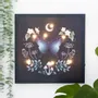 Decorative objects - Midnight Moth Light Up Canvas Plaque - SOMETHING DIFFERENT WHOLESALE