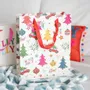 Bags and backpacks - 23cm Nostalgic Christmas Print Gift Bag - SOMETHING DIFFERENT WHOLESALE