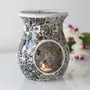 Scents - Large Gunmetal Grey Crackle Oil Burner and Wax Warmer - SOMETHING DIFFERENT WHOLESALE