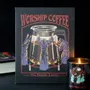 Decorative objects - 19x25cm Worship Coffee Canvas Plaque by Steven Rhodes - SOMETHING DIFFERENT WHOLESALE