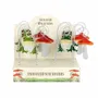 Objets de décoration - Ensemble de 12 piquets attrape-soleil grenouille et champignon sous présentoir - SOMETHING DIFFERENT WHOLESALE