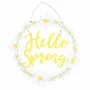 Other wall decoration - Hello Spring Hanging Daisy Wreath Decoration - SOMETHING DIFFERENT WHOLESALE