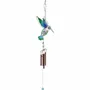 Objets de décoration - Carillon éolien colibri bleu/vert - SOMETHING DIFFERENT WHOLESALE