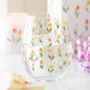 Glass - Tulip Print Stemless Glass - SOMETHING DIFFERENT WHOLESALE