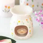 Scents - Tulip Print Oil Burner and Wax Warmer - SOMETHING DIFFERENT WHOLESALE