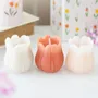 Candles - Set of 3 Tulip Shaped Candles - SOMETHING DIFFERENT WHOLESALE