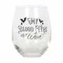 Verres - Mon groupe sanguin est le vin. Verre à vin sans pied. - SOMETHING DIFFERENT WHOLESALE