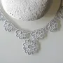 Jewelry - TEXTILE NECKLACE WITH GRAPHIC PATTERN, HAWA MODEL - KARAWAN AUTHENTIC