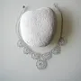 Jewelry - TEXTILE NECKLACE WITH GRAPHIC PATTERN, HAWA MODEL - KARAWAN AUTHENTIC