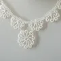 Jewelry - TEXTILE NECKLACE WITH GRAPHIC PATTERN, HAWA MODEL - KARAWAN AUTHENTIC