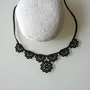 Jewelry - TEXTILE NECKLACE WITH GRAPHIC PATTERN, HAWA MODEL - KARAWAN AUTHENTIC