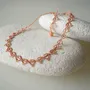 Jewelry - HANDMADE CHOKER NECKLACE MADE OF WIRE AND BEADS, LOTUS CHAIN - KARAWAN AUTHENTIC
