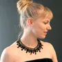 Jewelry - REFINED ORIENTAL INSPIRED LACE NECKLACE, SONYA - KARAWAN AUTHENTIC