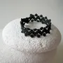 Jewelry - TEXTILE BRACELET MADE OF THREAD AND BEADS, WITH GRAPHIC PATTERNS, MODE - KARAWAN AUTHENTIC