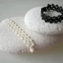 Jewelry - TEXTILE BRACELET MADE OF THREAD AND BEADS, WITH GRAPHIC PATTERNS, MODE - KARAWAN AUTHENTIC