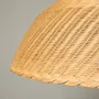 Hanging lights - Chelsea Rattan Dome Pendant Lampshade - MAHE HOMEWARE