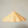 Hanging lights - Rattan Lampshade Waves - MAHE HOMEWARE