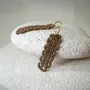 Jewelry - DESIGNER EARRINGS, WIRE AND METALLIC BEADS, BARK MODEL - KARAWAN AUTHENTIC