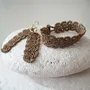 Jewelry - DESIGNER EARRINGS, WIRE AND METALLIC BEADS, BARK MODEL - KARAWAN AUTHENTIC