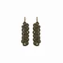 Jewelry - DESIGNER EARRINGS, WIRE AND METALLIC BEADS, BARK MODEL - KARAWAN AUTHENTIC