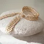 Jewelry - DESIGNER EARRINGS, WIRE AND METALLIC BEADS, BARK MODEL - KARAWAN AUTHENTIC