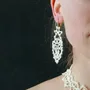 Jewelry - LACE EARRINGS, HANDMADE, TREE PATTERN - KARAWAN AUTHENTIC