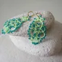 Jewelry - LACE EARRINGS, HANDMADE, TREE PATTERN - KARAWAN AUTHENTIC