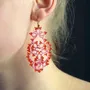 Jewelry - LACE EARRINGS, HANDMADE, TREE PATTERN - KARAWAN AUTHENTIC