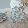 Jewelry - EARRINGS MADE OF WIRE & BEADS, FLOWER - KARAWAN AUTHENTIC