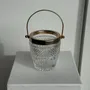 Platter and bowls - Small gold-plated diamond-tipped glass ice bucket - OFFICE OBJETS