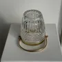 Platter and bowls - Small gold-plated diamond-tipped glass ice bucket - OFFICE OBJETS