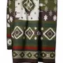 Bed linens - Wool bed blanket TRIBE - single - green - MOST-BLANKETS
